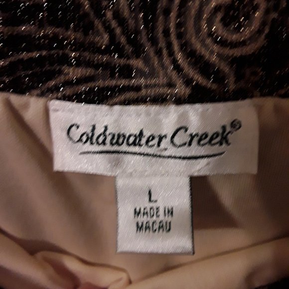 Brown sparkle patterned skirt with gold ca… - Picture 4 of 8